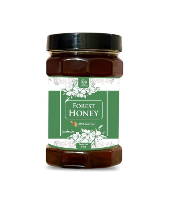 AL MASNOON Forest Honey 100% Natural & Raw – Pure Deep Forest Wild Honey | Unprocessed, Unfiltered, No Added Sugar | Immunity Booster | 500g – Pack of 1