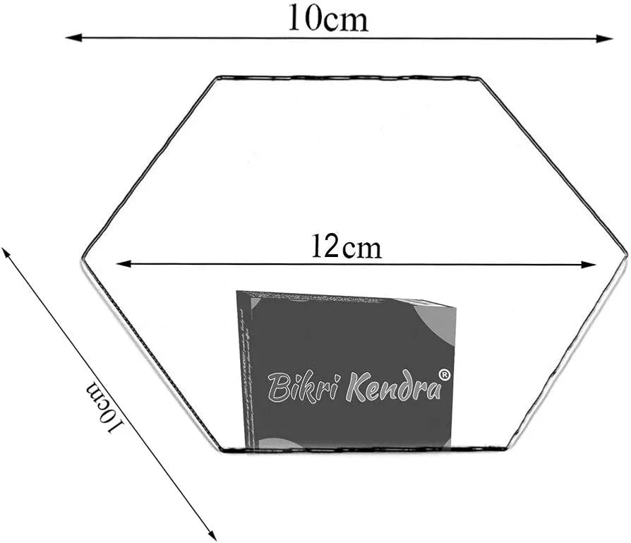 Bikri Kendra - 28 Hexagon Golden Mirror Stickers for Wall, Hexagon Mirror, Acrylic Hexagonal, Wall Stickers for Hall Room, Bedroom, Living Room