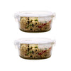 Femora Borosilicate Glass Containers for Kitchen | Storage Box for Kitchen With Air Vent Lid | Set of 2 | 580 Ml Each