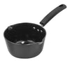 Vinod Black Pearl Hard Anodised American Non Stick Saucepan - 1.8 litre, 18cm | 3.25mm Thickness | Metal Spoon Friendly | Easy to Pour