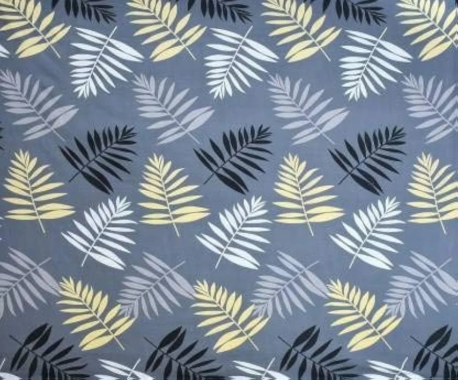 THE HOME STYLE Cotton Feel Glace Cotton Elastic Fitted All Around Printed Full Length Single Bed Bedsheet with 1 Pillow Cover 