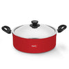 Pigeon By Stovekraft Aluminium Non Stick Biriyani Pot with Lid 11 Litres (Red)