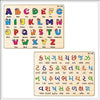 TodFod Wooden Gujarati & English Alphabets Puzzle Toy for Kids & Children Gujarati Consonants with Knob