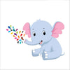 AH Decals Amazing Vinyl Wall Stickers for Home Living Bed Kids Room Multi-Colors Elephant_01