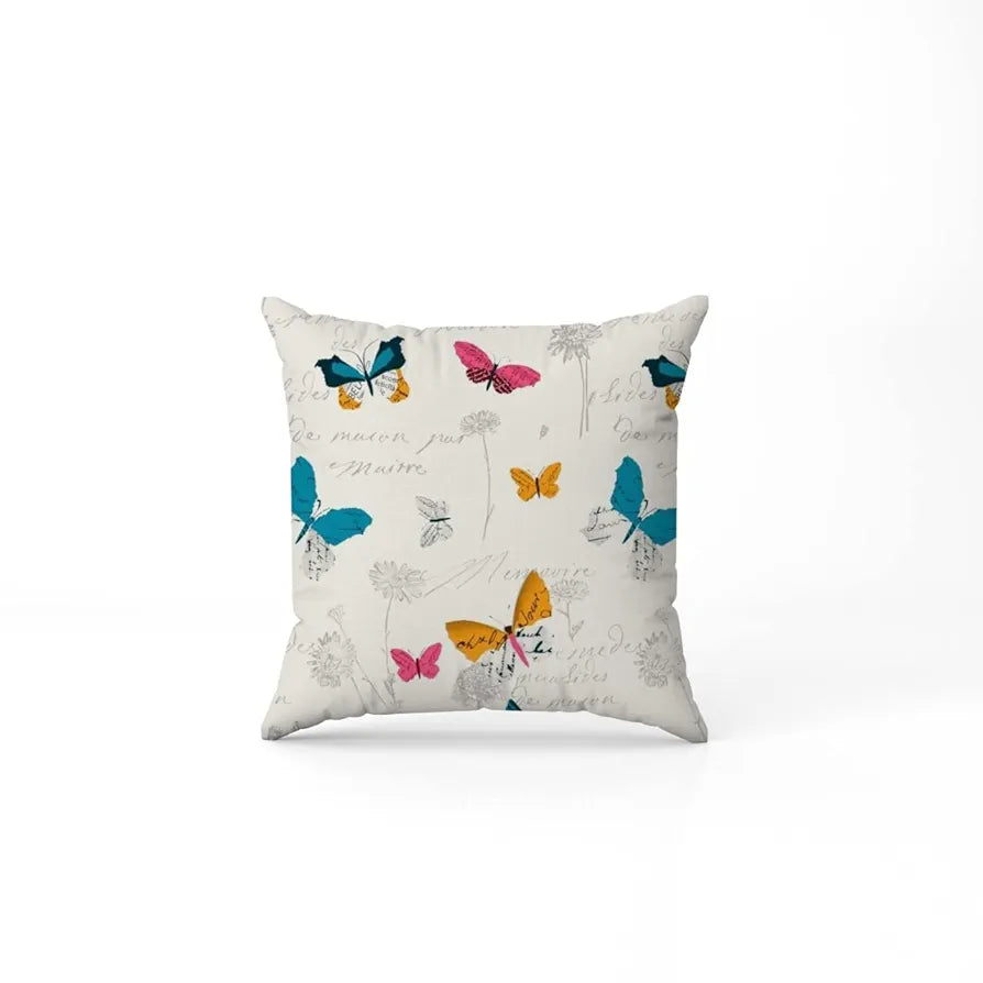 Urban Space Decorative Cotton Cushion Cover Set of 3, 16 inch x 16 inch Cushion Covers for Sofa, Bedroom, Living Room 