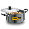 Hawkins Futura 2.25 Litre Cook n Serve Stewpot Hard Anodised Sauce Pan with Stainless Steel Lid