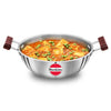 Hawkins 4 Litre Deep Kadhai Triply Stainless Steel Kadai Flat Bottom Induction Kadhai