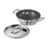 Tramontina Fusao Healthy Triply Ceramic 20cm/1.7L Kadai with SS 304 lid