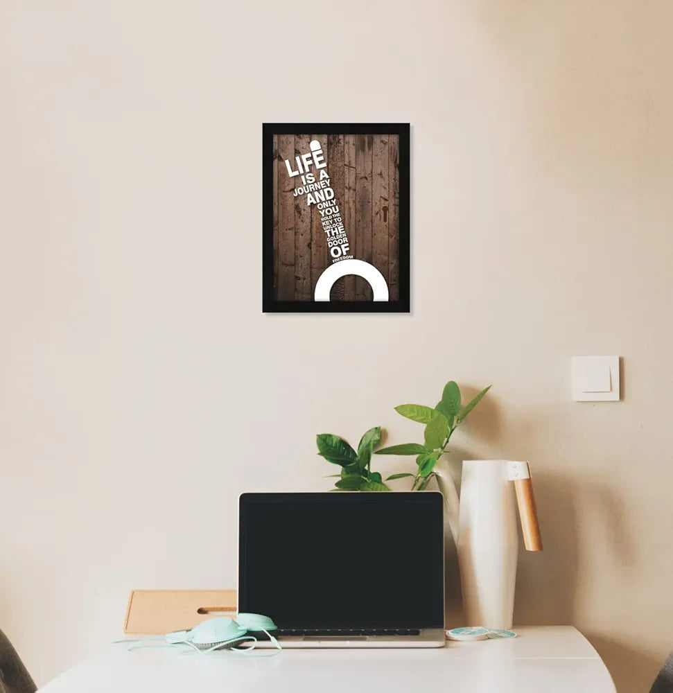 ArtX Paper Motivational Quotes Wall Frame Art Painting, Multicolor, Motivational, 10.0 X 13.0 inches, Set of 1 