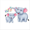 AH Decals Kids Wall Sticker Elephant 3D Wall Stickers PVC Vinyl Wall Art Decorative for Kids Room Play School- 66 CM X 50 CM or 26 X 20 Inches Multicolour-Self-Adhesive