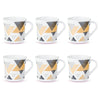 Larah by Borosil Crysta Series Nivaah Opalware Mug | Set of 6 Tea/coffee Mugs | 160 Ml Each