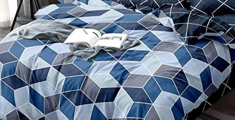 THE HOME STYLE 300 TC Cotton Feel Glace Floral Printed King Size Double Bed Bedsheet with 2 Pillow Cover_90x100 Inches 