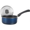 Vinod Zest Aluminium Non Stick Saucepan With Glass Lid - 1.4 Litres | 14cm | Milk/tea Pan | Sauce Pot With Lid | 3mm Thick | 3 Layer Coating