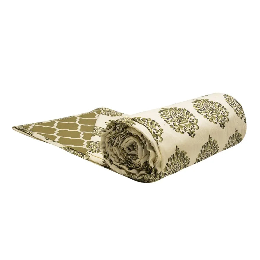 Trance Home Linen® Pure Malmal Cotton Multipurpose Baby Dohar | 3-Layered Baby Swaddle | Soft -Lightweight Baby Blanket | Crib Blanket 