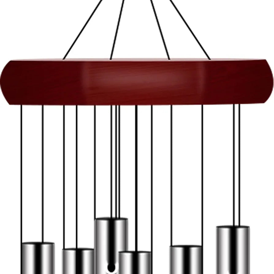 Pgzsy Memorial Wind Chimes Outdoor Large Deep Tone, Wind Chime Outdoor Sympathy Wind-Chime Personalized with 6 Tuned Tubes, Elegant Chime for Garden Patio Balcony and Home