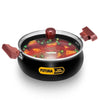 Hawkins Futura 3 Litre Cook n Serve Handi, Hard Anodised Biryani Handi with Glass Lid