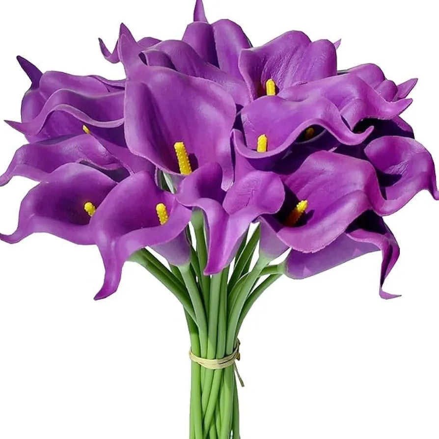 VERVENIX 5 Pcs Artificial Foam Tulip Lily Flower Sticks for Home, Office, and Festive Décor | Ideal for Weddings, Christmas, Valentine, Balcony, Tabletop & Gifting 