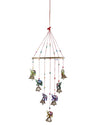 Heart Home Handcrafted Rajasthani Traditional Windchimes Wooden Wall Hanging Toran