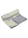 Cortina Ultra-Soft Microfiber Reversible 120 GSM Abstract Single AC Blanket Quilt Dohar | Grey