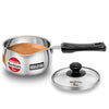 Hawkins 1 Litre Tpan Stainless Steel Tea Pan with Glass Lid