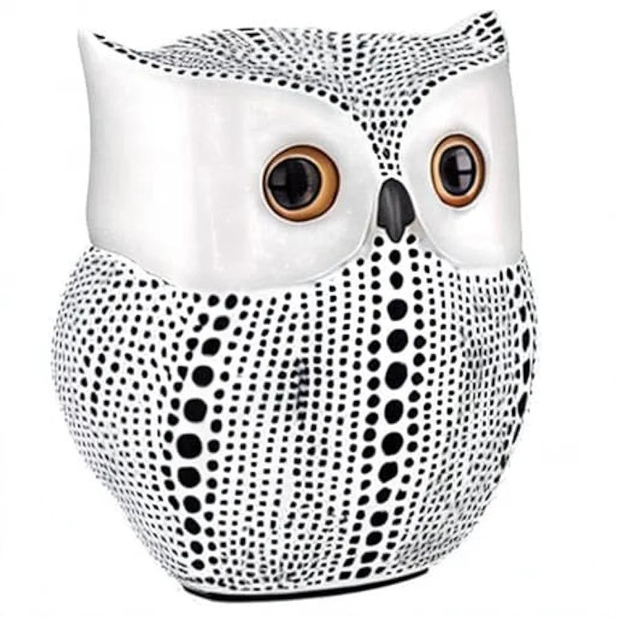 Xtore® Modern Classy Lucky Owl Resin Art Figure Showpiece -