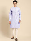 Amodh by Kisah Men Lavender Kurta (Set of 2)