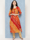 Yufta Women Leheriya Printed Kurta