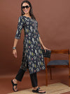 Vishudh Ethnic Printed Straight Kurta