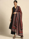 Anayna Women Black Ethnic Motifs Pure Cotton Kurta with Palazzos & Dupatta