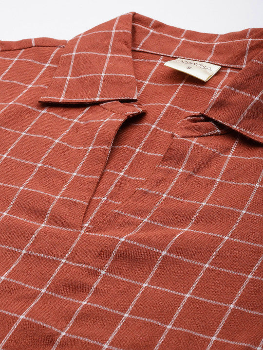 anayna Women Regular Pure Cotton Kurta with Trousers