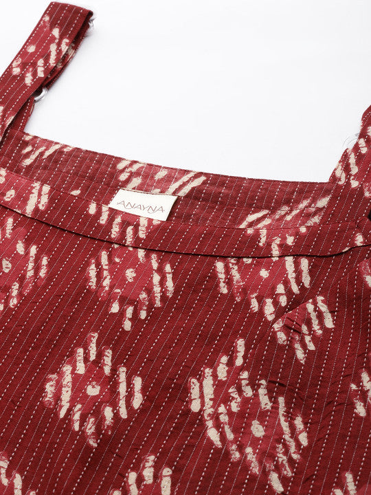 Printed Regular Pure Cotton Kurta with Trousers & With Dupatta