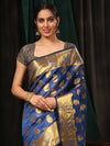 Silk Land Woven Design Zari Silk Blend Banarasi Saree