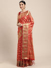 Sangria Ethnic Motifs Woven Design Art Silk Banarasi Saree