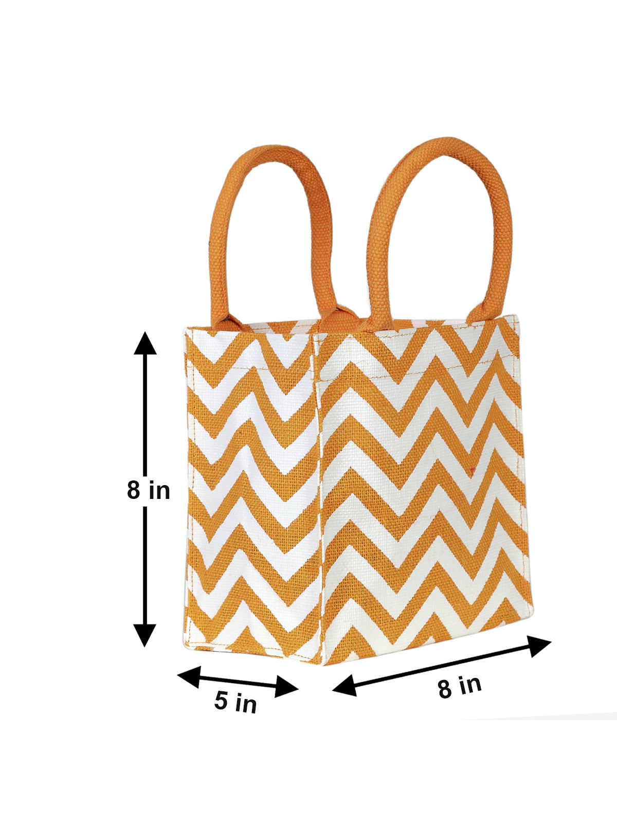 8 X 8 X 5 - ZIG ZAG LUNCH (B-148-YELLOW)