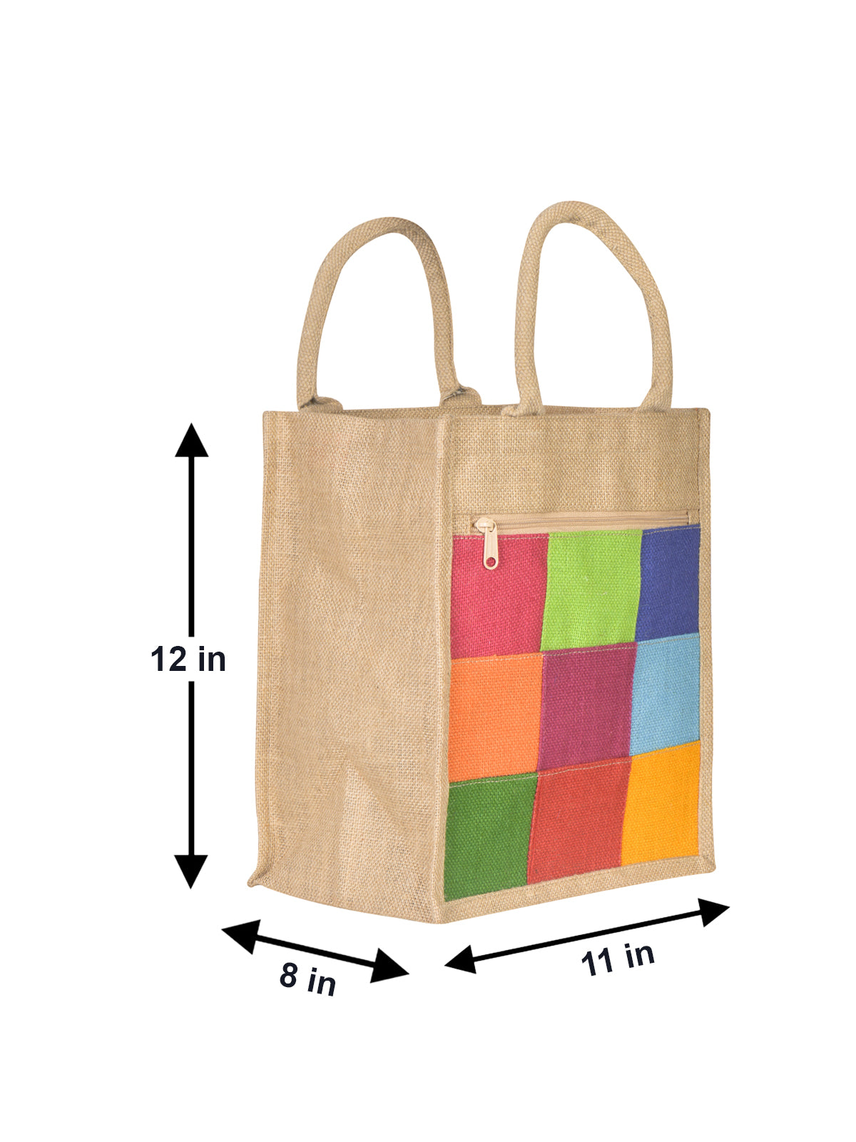 13 X 10 X 7 - 9 COLOUR LUNCH ZIPPER 13X10 (B-137-MULTICOLOR)