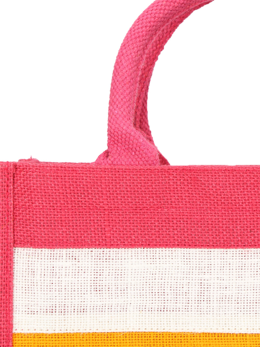 10 X 12 X 7 - MULTICOLOR LUNCH ZIPPER (B-080-PINK)
