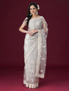 Kasee Floral Embroidered Net Saree