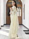 Satrani Floral Sequinned Net Saree