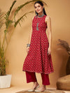 Shae by Sassafras Ethnic Motifs Printed A-Line Kurta