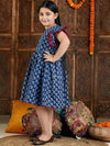 Vastramay Girls Ethnic Motifs Printed Cotton Fit & Flare Ethnic Dress