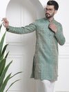 Sojanya Men Ethnic Motifs Jacquard Silk Cotton Kurta