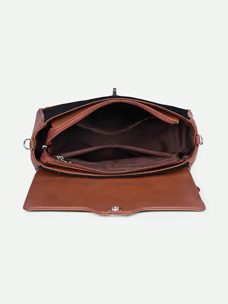 ZOUK | Women's Vegan Leather | Stylish Handbag with Adjustable Strap, Top Handle |