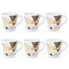 Larah by Borosil Novelty Series Nivaah Opalware Mug, Set of 6 Tea/coffee Mugs | 160 Ml Each