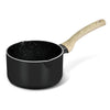 Bergner Bellini Plus Aura 5-layer Non-stick 16 Cm Saucepan, 1.8 Litres Sauce Pan With Soft Touch Wooden Finish Handle