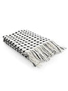 Sashaa World Striped Super Soft & Breathable Throw Blanket Colour White/Black