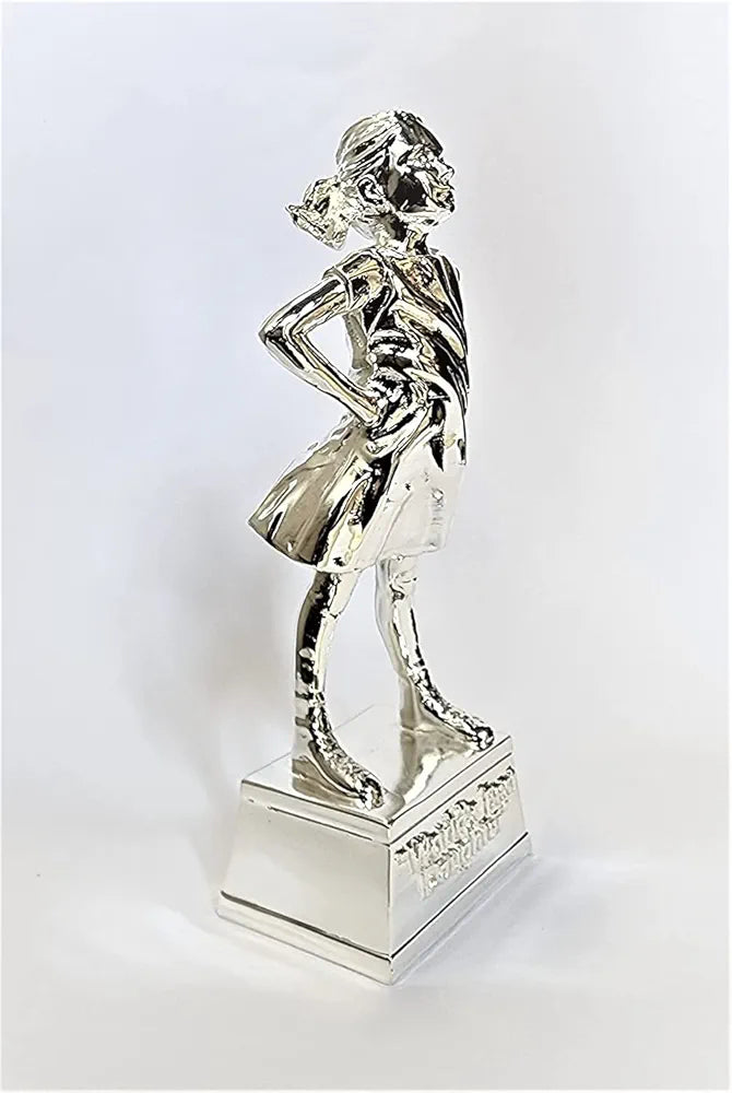 Gold Art India Daughter Figurine Silver Plated | World's Best Daughter | Best Gift for Girl| Girls Gifting for Birthday | Gift for Young Girl | Women's Day Gift | Study Table | Office Desk