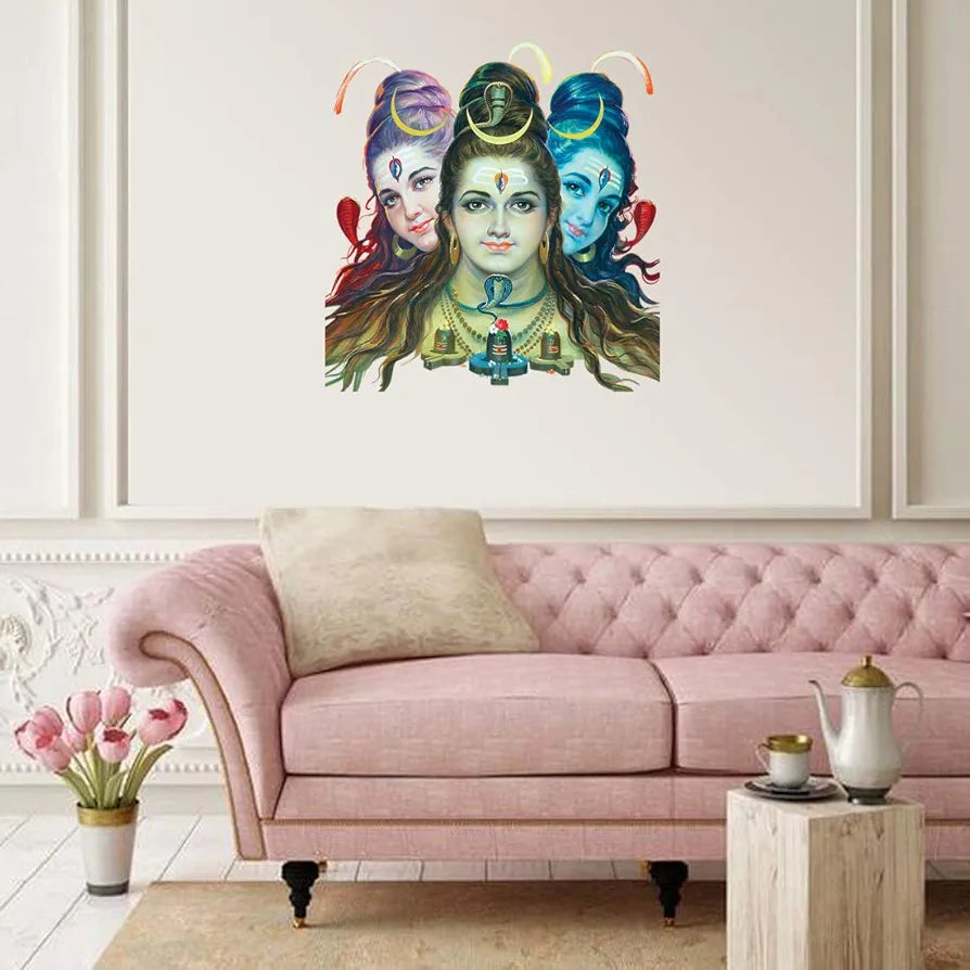 Rangoli White Glossy Vinyl Wall Sticker Premium Self-Adhesive Waterproof Decorative Wall Decal for Bedroom, Living Room, Office & Home Decoration Easy to Apply. Parent-5, Design-24