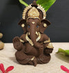 Gold Art India Brown Terracotta Idol for Ganesh Idol for Car Dashboard God for Home Decor