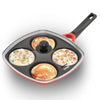 Hawkins 30 cm Die-Cast Multi Snack Pan with Glass Lid Nonstick Mini Uttapam Tawa