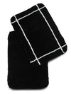 Sashaa World Microfiber Bathmat Colour Black (Pack of 2)
